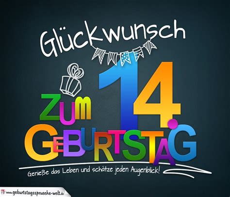 sprüche zum 14 geburtstag